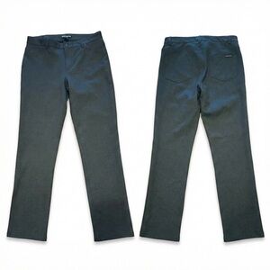 DKNY Jeans Slim Straight 5-Pocket Ponte Pant Charcoal Gray $69 Medium EUC